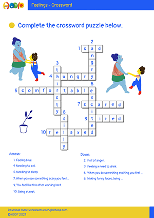 How Do You Feel Today – Crossword – Answers