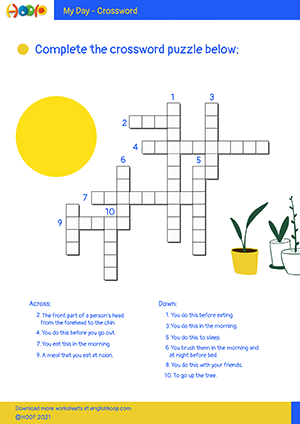 HOOP s Crossword Puzzles English Hoop