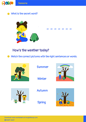 Seasons – Worksheet