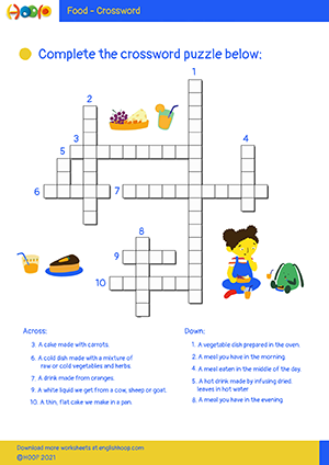 What Do You Eat In A Day Crossword English Hoop